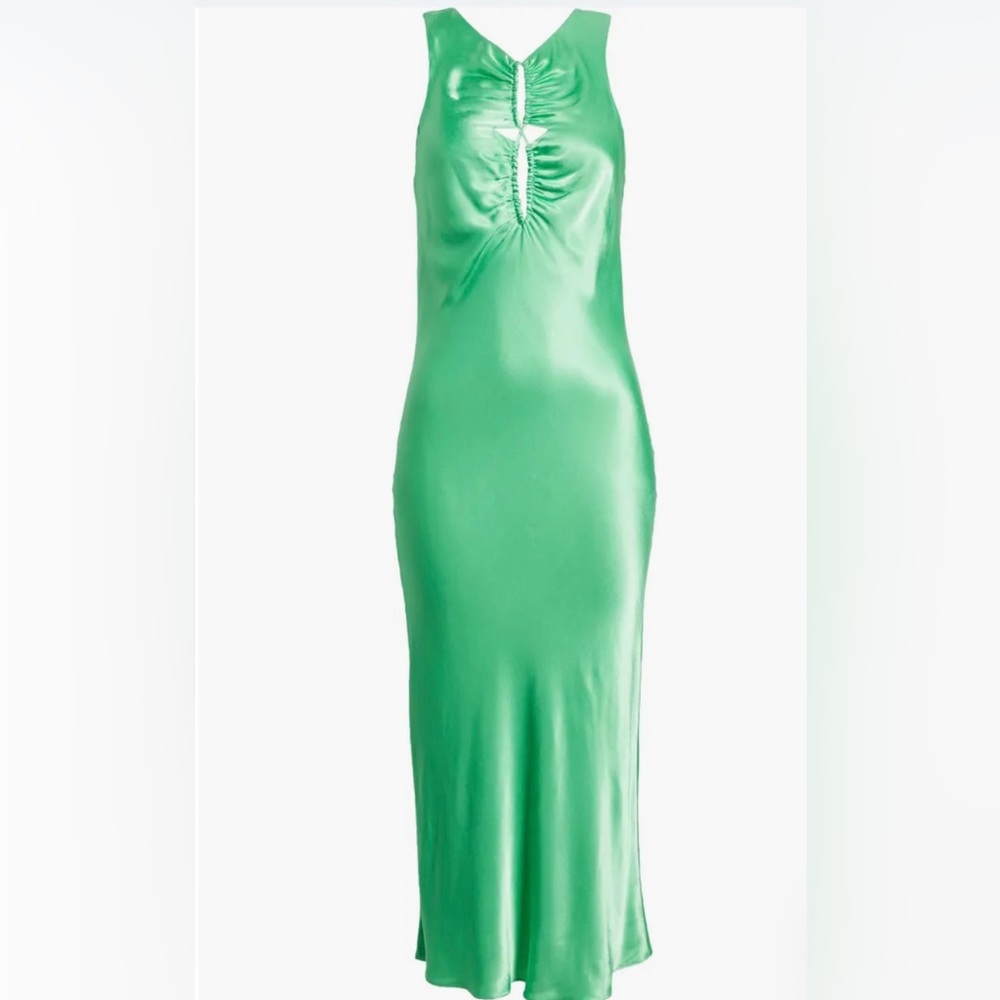 Rails Fiona Bright Green Slip Dress